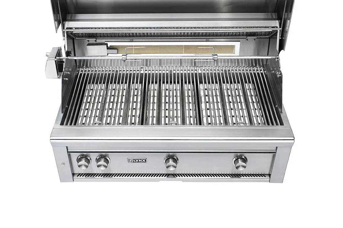 Lynx L42R3LSLP 42" Built-In Grill W/ Rotisserie - Limestone - Image 5