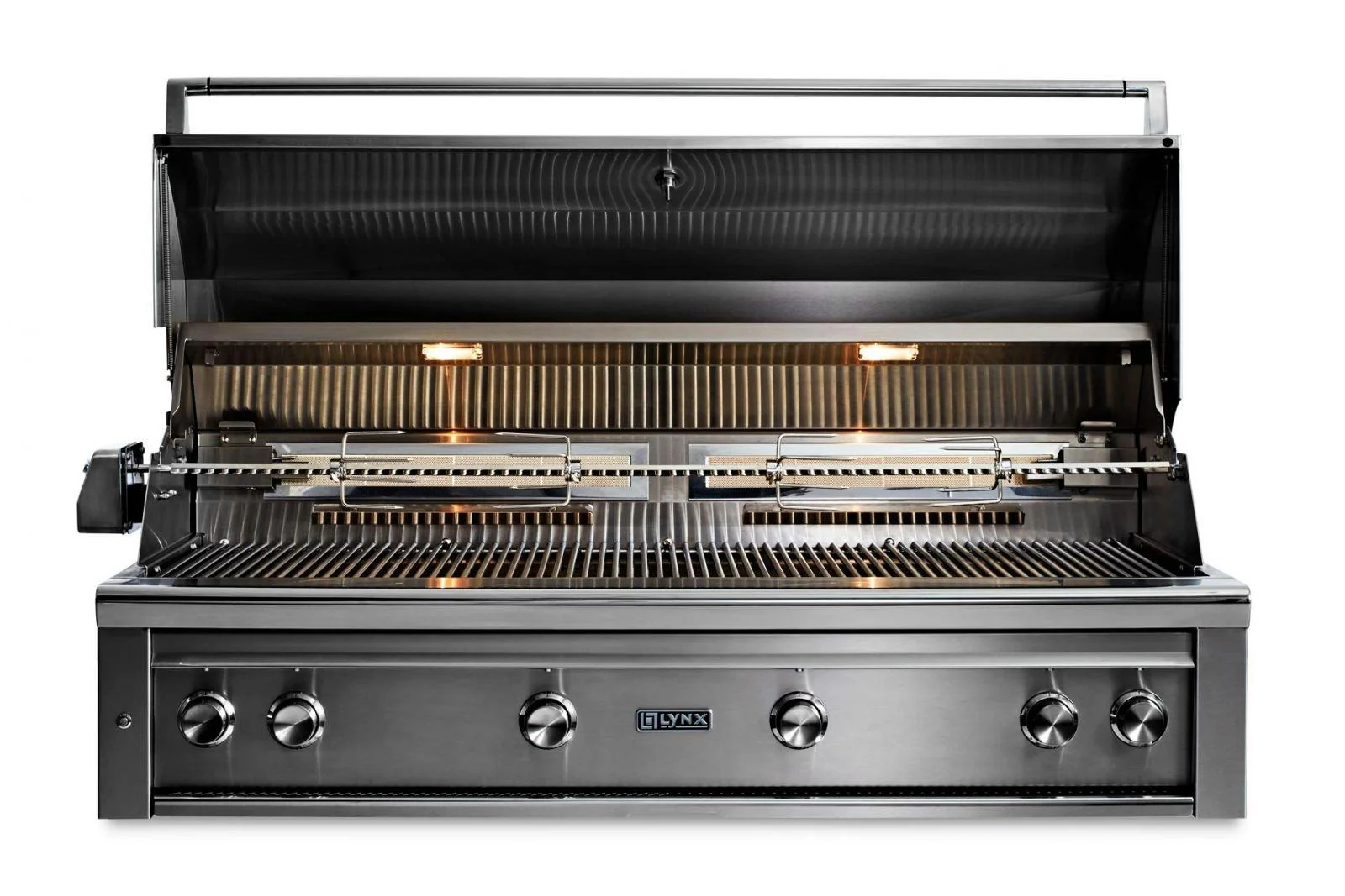 Lynx L54TRGLNG 54" Built-In Grill - 1 Trident™ W/ Rotisserie - Glacier - Image 3