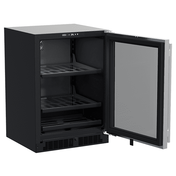 Marvel MLBV224SG01A 24-In Built-In Beverage Center With 3-In-1 Convertible Shelves With Door Style - Stainless Steel Frame Glass - Image 2