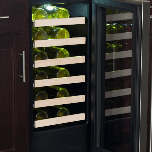 Marvel MLWC215SG01A 15-In Built-In High-Efficiency Single Zone Wine Refrigerator With Door Style - Black-Gray Frame Glass - Image 4