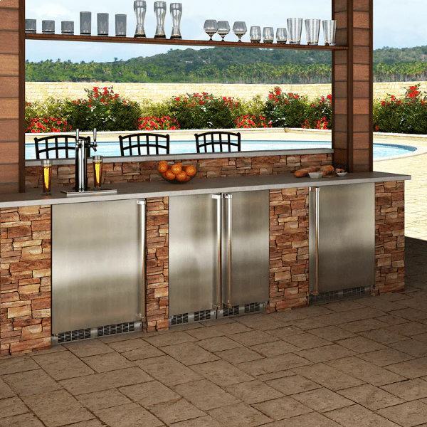 Marvel MORE224SS41A 24-In Outdoor Built-In Refrigerator With Door Storage And Maxstore Bin With Door Style - Stainless Steel, Door Swing - Right - Image 3
