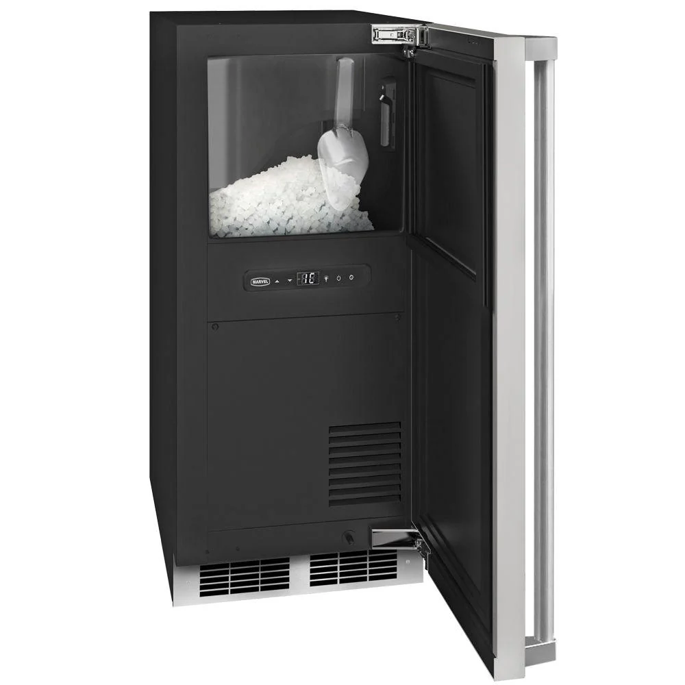 Marvel MPNP415SS81A 15 Inch Marvel Professional Nugget Ice Machine With Brightshield With Door Style - Stainless Steel - Image 2