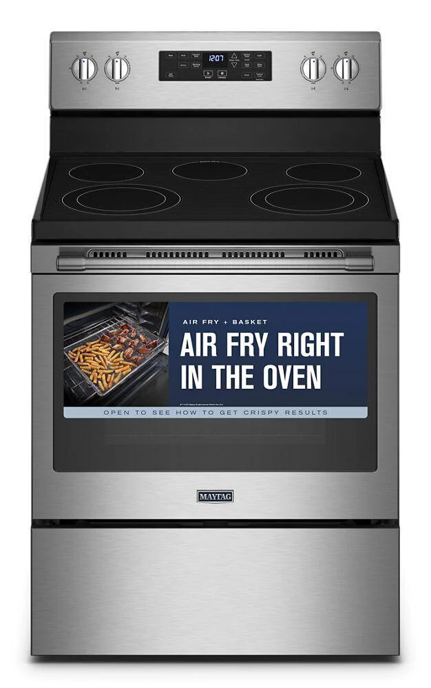 Maytag MER7700LZ Electric Range With Air Fryer And Basket - 5.3 Cu. Ft. - Image 3