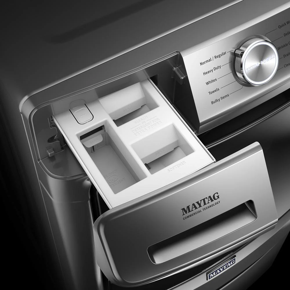 Maytag MHW6630MBK Front Load Washer With Extra Power And 16-Hr Fresh Hold® Option - 4.8 Cu. Ft. - Image 8