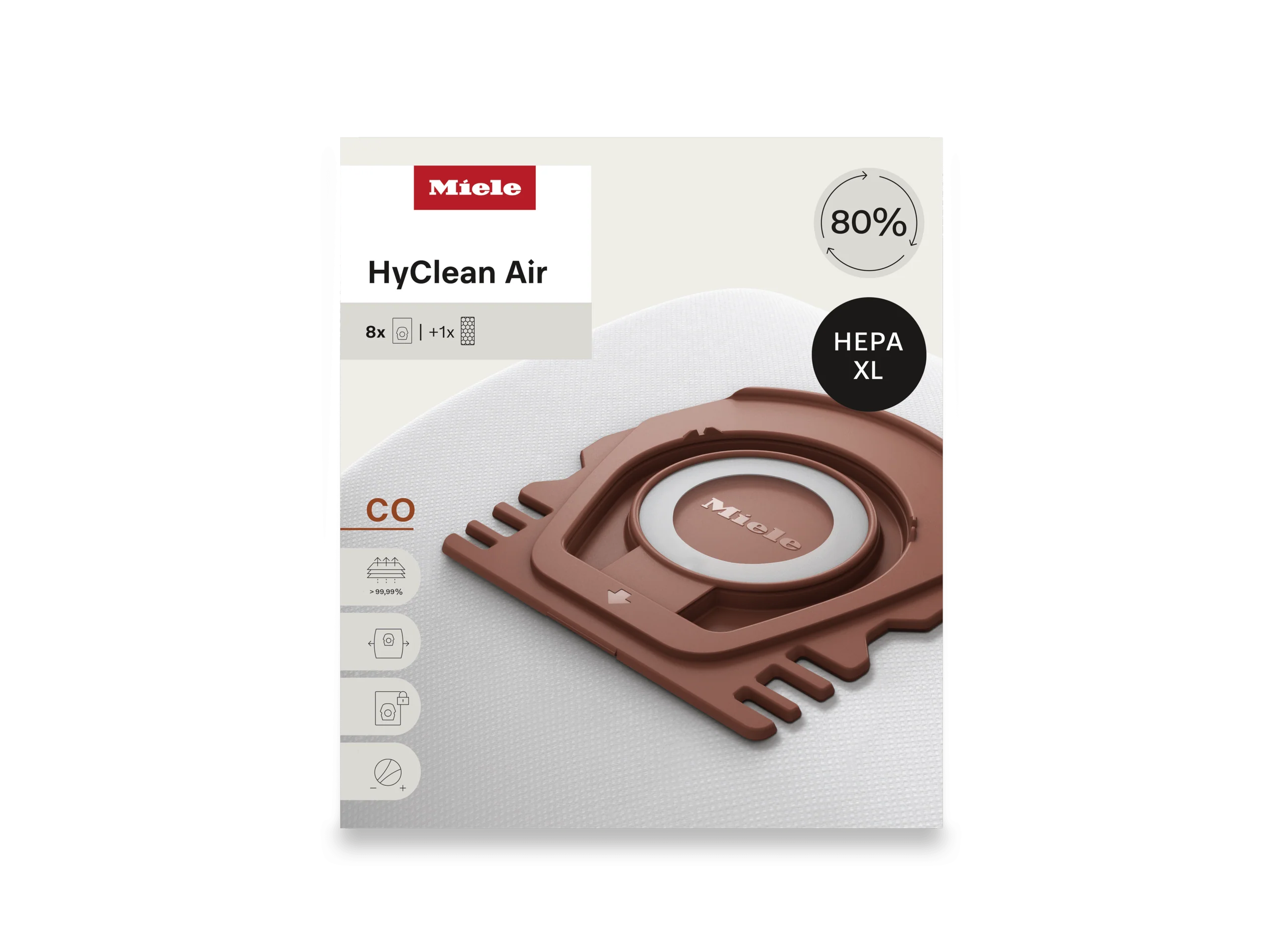 Miele COALLERGYXLHYCLEANAIR 8 Vacuum Bags And A Hepa Filter At A Special Price - For Guard M1.