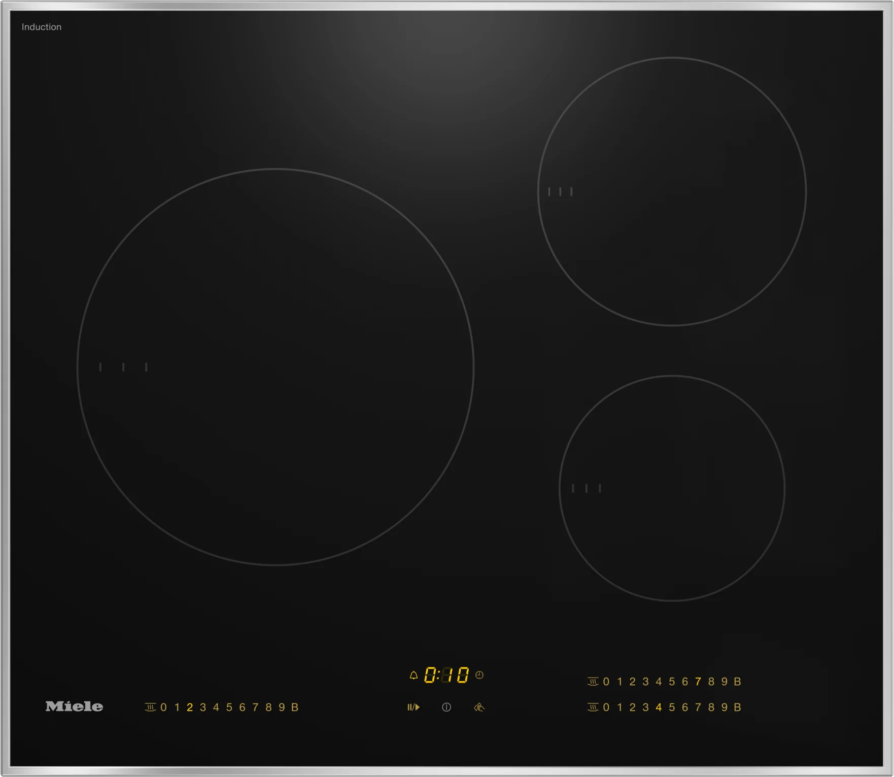 Miele KM7720FR Km 7720 Fr - Induction Cooktop With 3 Round Cooking Zones