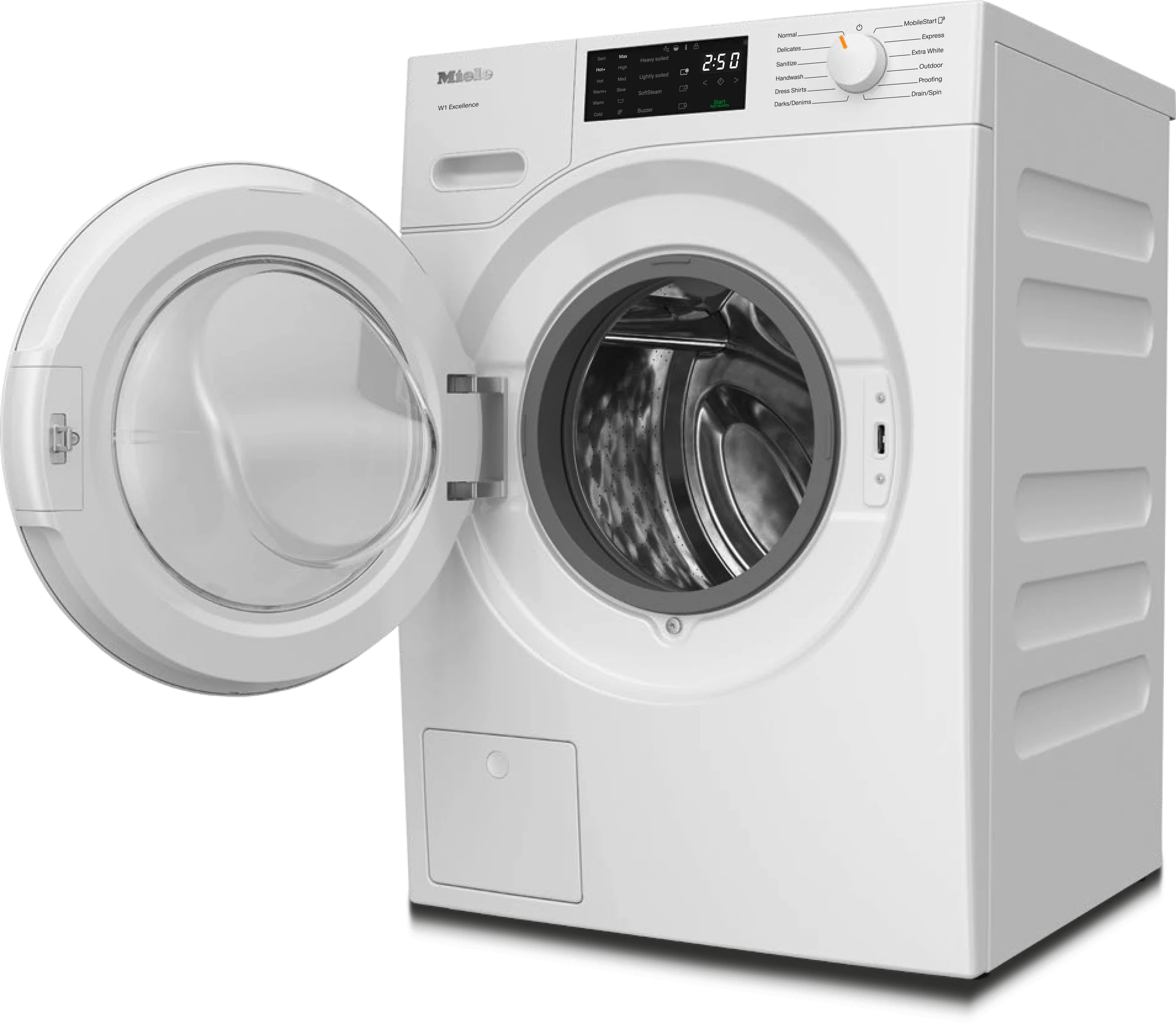 Miele WXD160WCS Wxd160 Wcs Lotus White - W1 Front-Loading Washing Machine: 8 Kg 1600 Rpm Pre-Ironing Miele@Home Capdosing Honeycomb Drum - Image 2