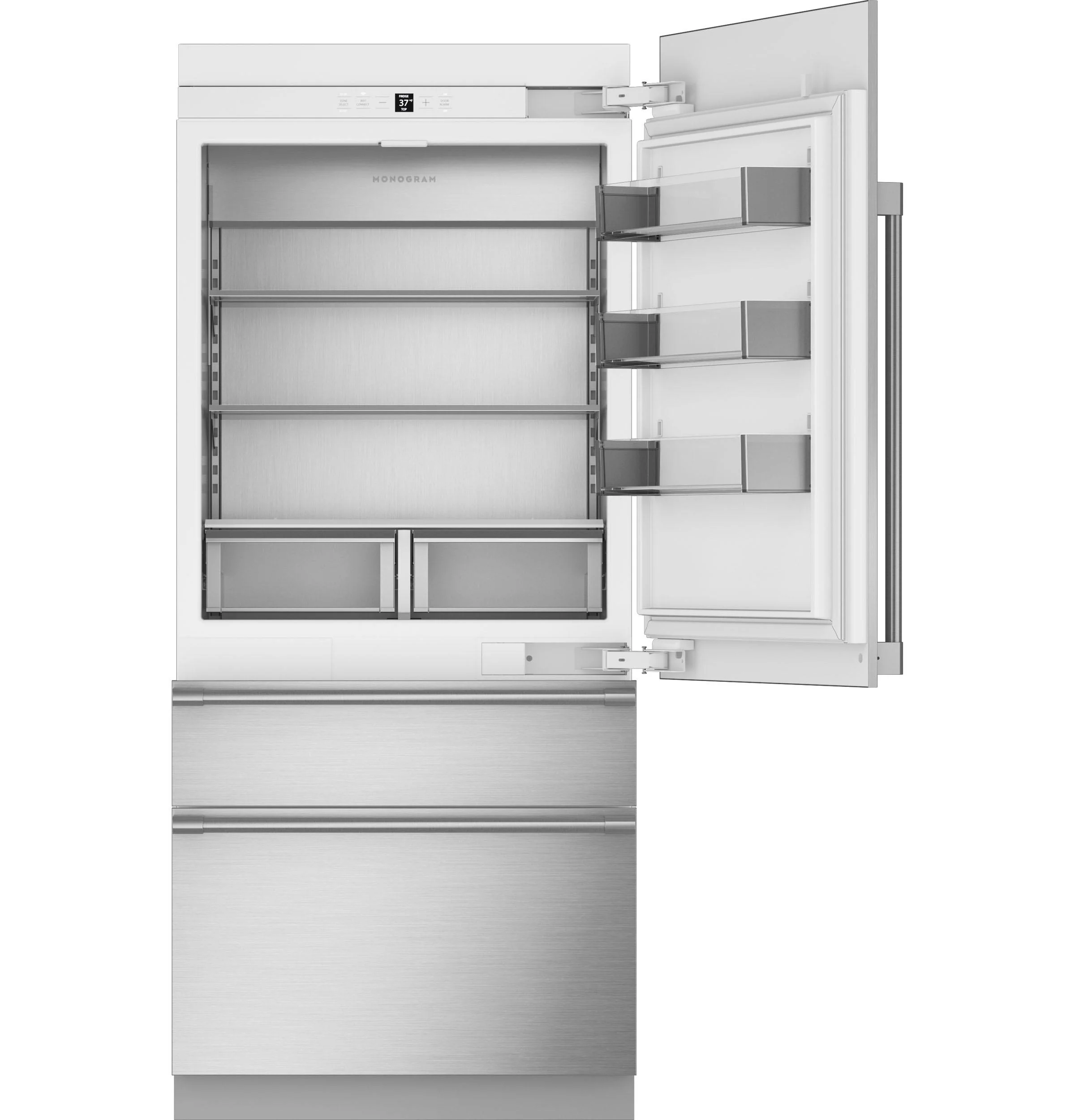 Monogram ZIC363NBVRH Monogram 36" Integrated Bottom-Freezer Refrigerator - Image 2