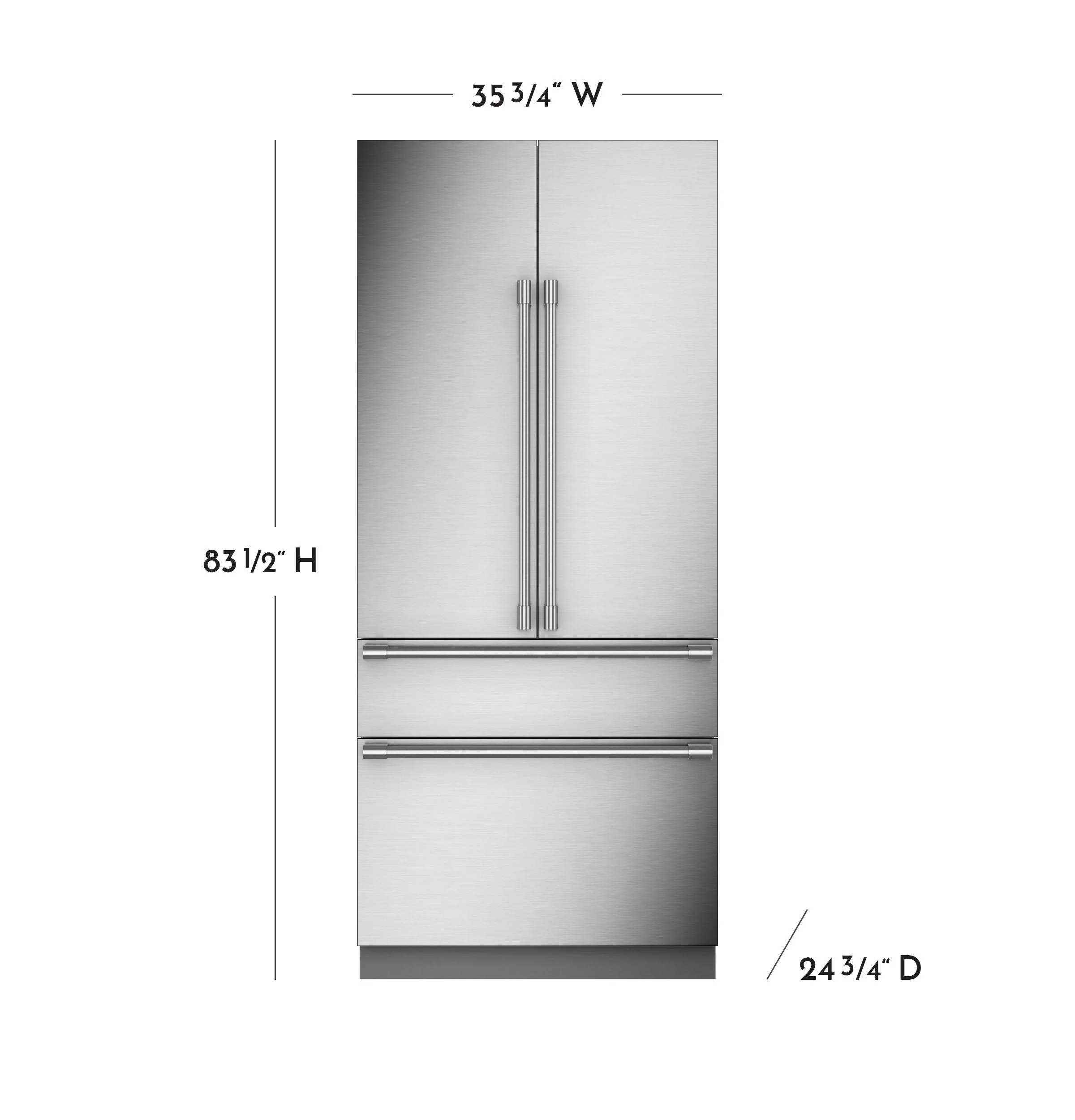 Monogram ZIP364IPVII Monogram 36" Integrated French-Door Refrigerator - Coming Soon - Image 12