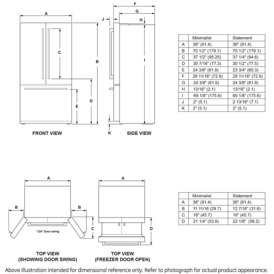 Monogram ZWE23NSTSS Monogram Energy Star® 23.1 Cu. Ft. Counter-Depth French-Door Refrigerator - Image 5