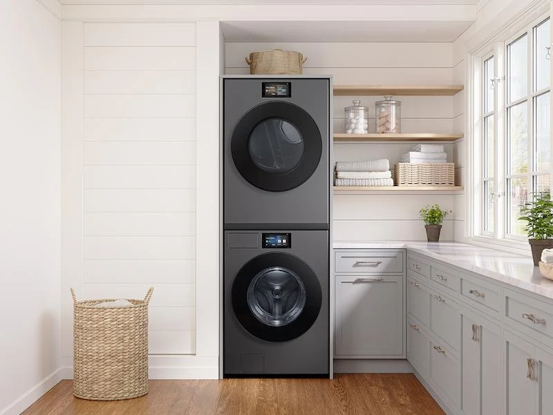 Samsung DV90F53AES 7.6 Cu. Ft. Bespoke Ai Ultra Capacity Front Load Electric Dryer With Ai Home And Ai Optidry+ In Dark Steel - Image 8