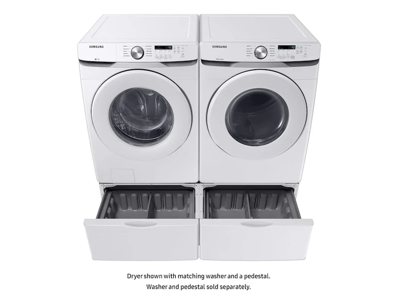 Samsung DVE45T6000W 7.5 Cu. Ft. Electric Dryer With Sensor Dry In White, Open Box - Image 7