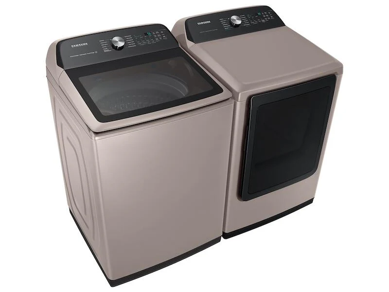 Samsung DVG52A5500C 7.4 Cu. Ft. Smart Gas Dryer With Steam Sanitize+ In Champagne - Image 7