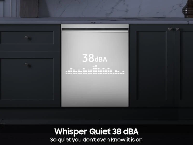 Samsung DW90F89T0U12 38 Dba Bespoke Smart Dishwasher With 3Rd Rack Washing System In White Glass - Image 5