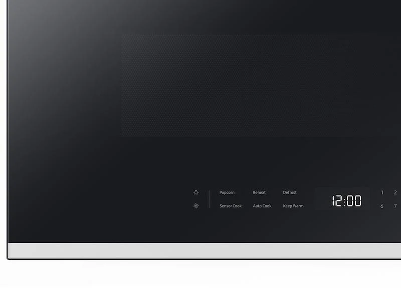 Samsung ME21DB650012 Bespoke 2.1 Cu. Ft. Over-The-Range Microwave With Edge To Edge Glass Display In White Glass - Image 5
