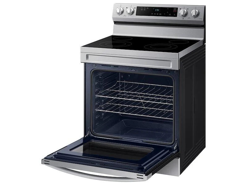 Samsung NE63A6111SS 6.3 Cu. Ft. Smart Freestanding Electric Range With Steam Clean In Stainless Steel - Image 9