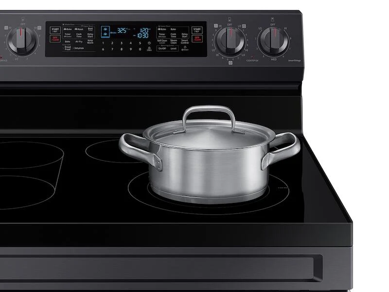 Samsung NE63A6751SG 6.3 Cu. Ft. Smart Freestanding Electric Range With Flex Duo™, No-Preheat Air Fry & Griddle In Black Stainless Steel - Image 5