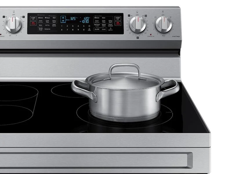 Samsung NE63A6751SS 6.3 Cu. Ft. Smart Freestanding Electric Range With Flex Duo™, No-Preheat Air Fry & Griddle In Stainless Steel - Image 5