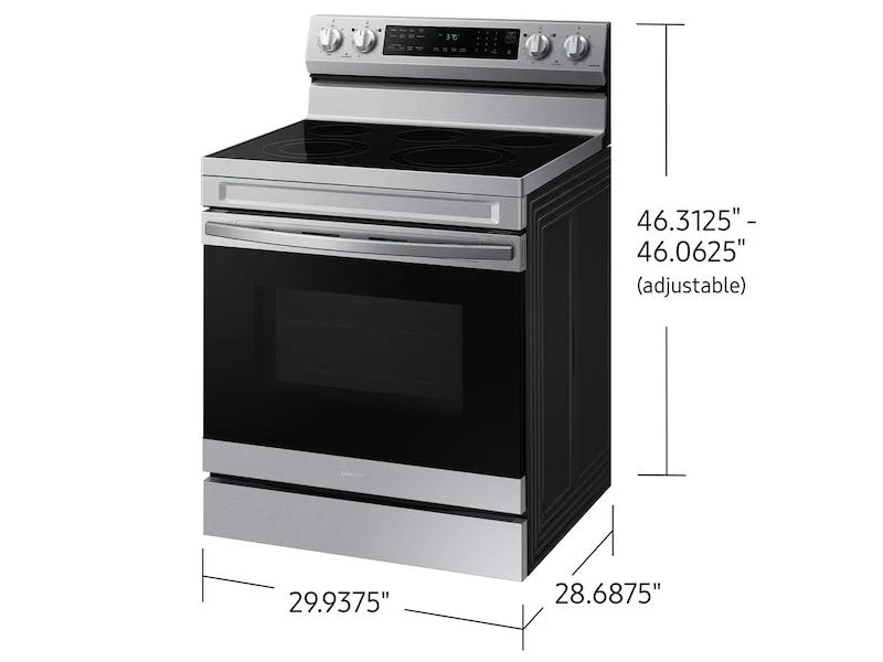 Samsung NE63D6511SR 6.3 Cu. Ft. Smart Freestanding Energy Star® Certified Electric Range With Air Fry In Stainless Steel - Image 2