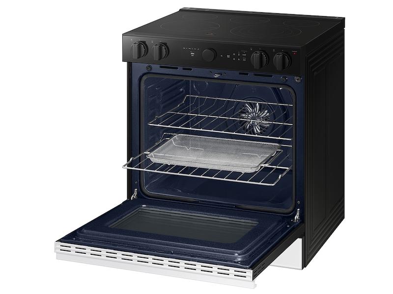 Samsung NSE6DB850212 Bespoke 6.3 Cu. Ft. Smart Slide-In Energy Star® Certified Electric Range With Air Fry In White Glass - Image 10