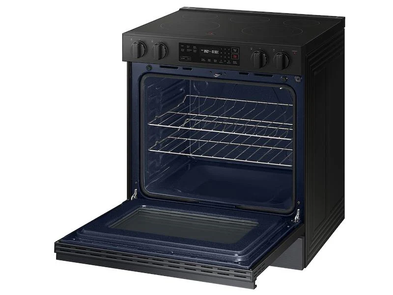 Samsung NSE6DG8100MT Bespoke 6.3 Cu. Ft. Smart Slide-In Electric Range With Precision Knobs In Matte Black Steel - Image 10