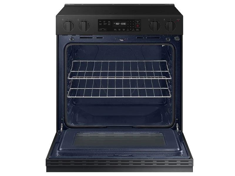 Samsung NSE6DG8100MT Bespoke 6.3 Cu. Ft. Smart Slide-In Electric Range With Precision Knobs In Matte Black Steel - Image 4