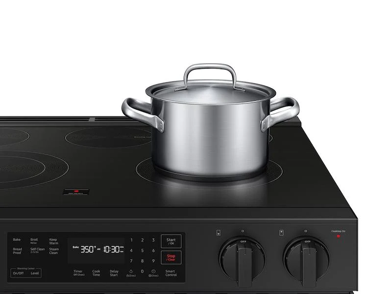 Samsung NSE6DG8100MT Bespoke 6.3 Cu. Ft. Smart Slide-In Electric Range With Precision Knobs In Matte Black Steel - Image 5