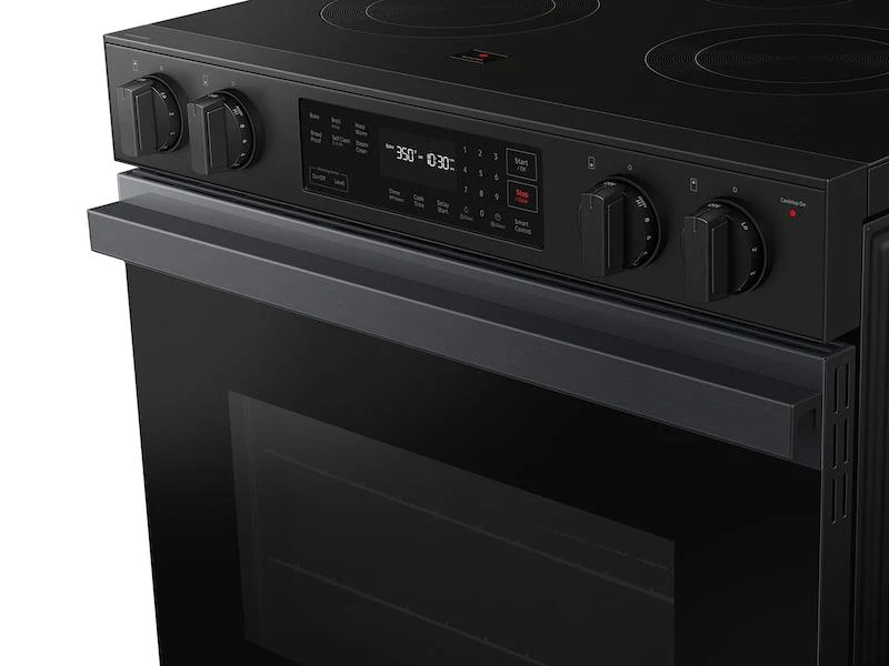 Samsung NSE6DG8100MT Bespoke 6.3 Cu. Ft. Smart Slide-In Electric Range With Precision Knobs In Matte Black Steel - Image 7