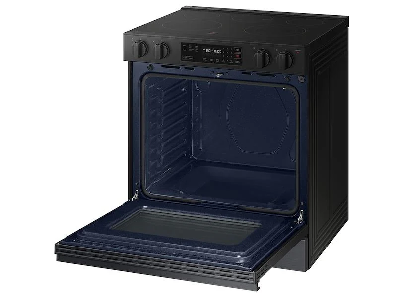 Samsung NSE6DG8100MT Bespoke 6.3 Cu. Ft. Smart Slide-In Electric Range With Precision Knobs In Matte Black Steel - Image 9