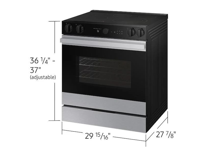 Samsung NSE6DG8700SR Bespoke 6.3 Cu. Ft. Smart Slide-In Electric Range With Smart Oven Camera & Illuminated Precision Knobs In Stainless Steel - Image 3
