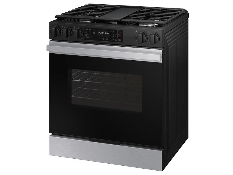 Samsung NSG6DG8300SR Bespoke 6.0 Cu. Ft. Smart Slide-In Gas Range With Air Fry & Precision Knobs In Stainless Steel - Image 8