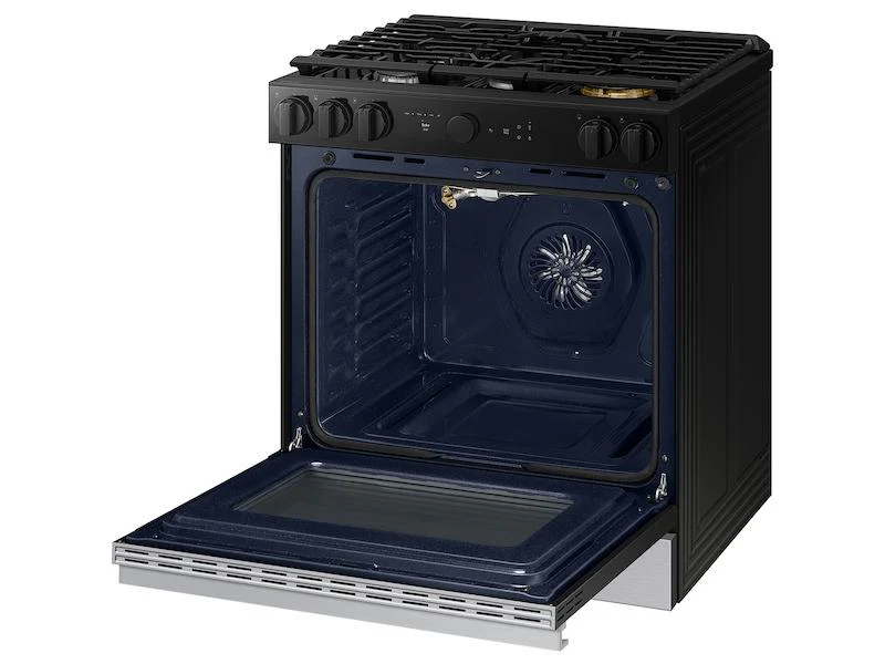 Samsung NSG6DG8700SR Bespoke 6.0 Cu. Ft. Smart Slide-In Gas Range With Smart Oven Camera & Illuminated Precision Knobs In Stainless Steel - Image 5