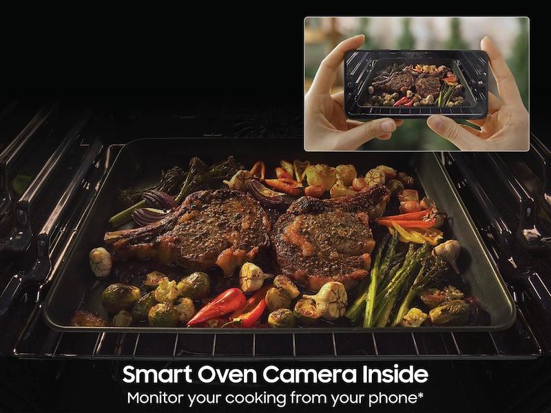 Samsung NSG6DG8700SR Bespoke 6.0 Cu. Ft. Smart Slide-In Gas Range With Smart Oven Camera & Illuminated Precision Knobs In Stainless Steel - Image 7