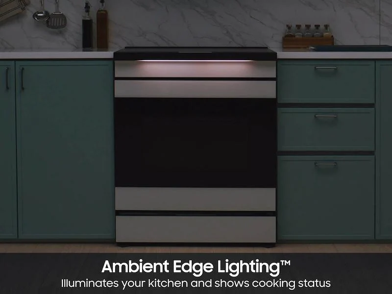 Samsung NSI6DB990012 Bespoke Slide-In Induction Range 6.3 Cu. Ft. In White Glass With Ai Hub™ & Smart Oven Camera - Image 9