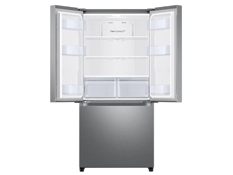 Samsung RF18A5101SR 18 Cu. Ft. Smart Counter Depth 3-Door French Door Refrigerator In Stainless Steel - Image 4
