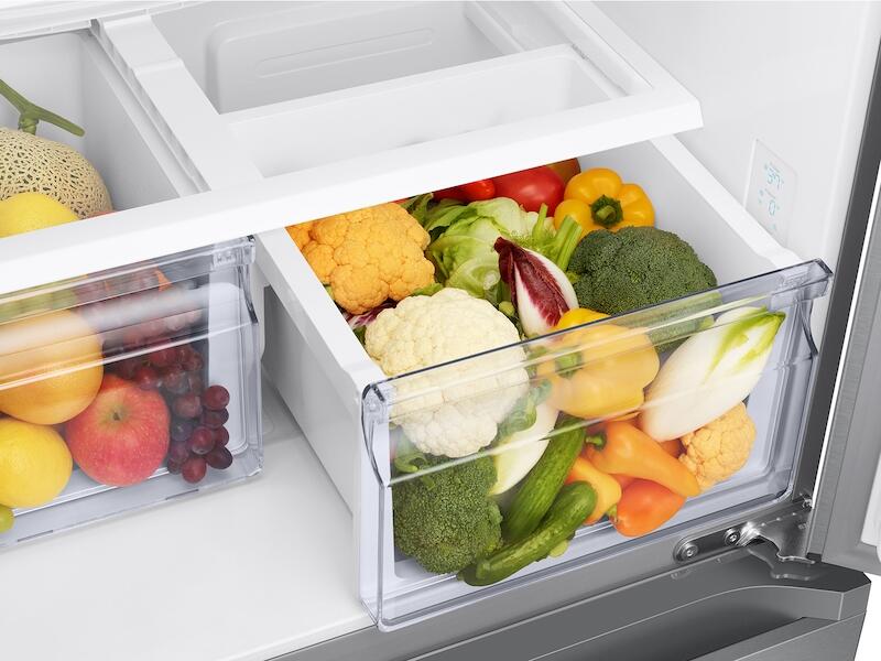 Samsung RF18A5101SR 18 Cu. Ft. Smart Counter Depth 3-Door French Door Refrigerator In Stainless Steel - Image 6