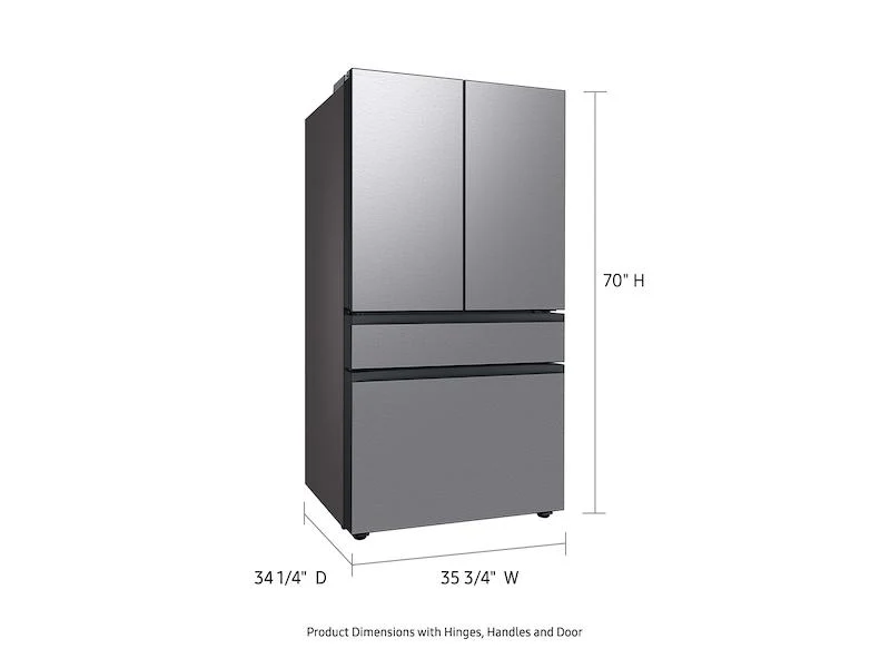 Samsung RF29BB8600QL Bespoke 4-Door French Door Refrigerator (29 Cu. Ft.) With Beverage Center™ In Stainless Steel - Image 3