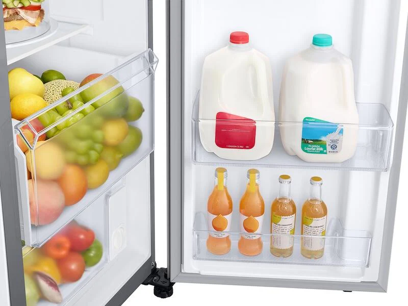 Samsung RS23A500ASR 23 Cu. Ft. Smart Counter Depth Side-By-Side Refrigerator In Stainless Steel - Image 7