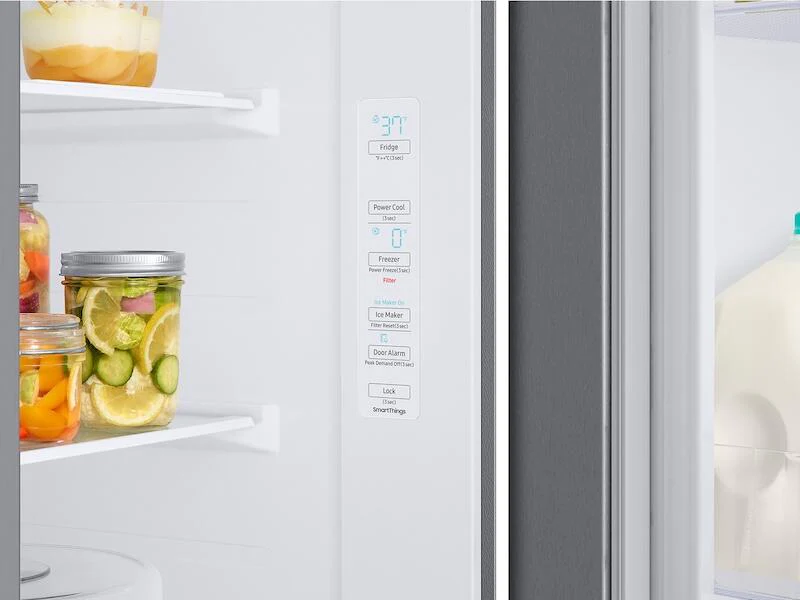Samsung RS28A500ASR 28 Cu. Ft. Smart Side-By-Side Refrigerator In Stainless Steel - Image 11