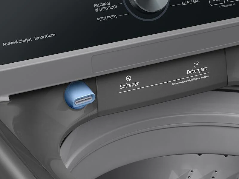 Samsung WA44A3405AP 4.4 Cu. Ft. Top Load Washer With Activewave™ Agitator And Active Waterjet In Platinum - Image 3