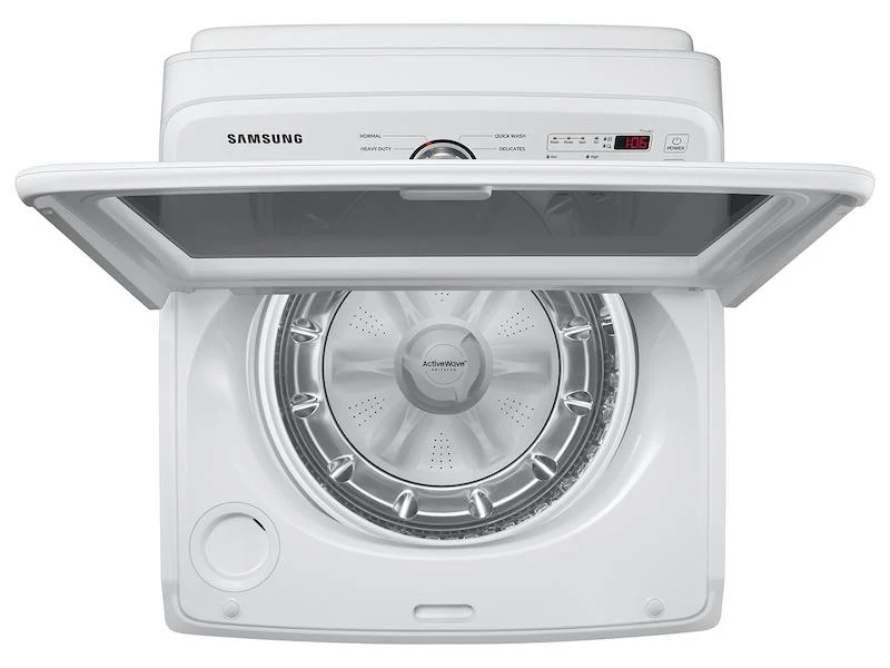 Samsung WA49B5105AW 4.9 Cu. Ft. Large Capacity Top Load Washer With Activewave™ Agitator And Deep Fill In White - Image 4