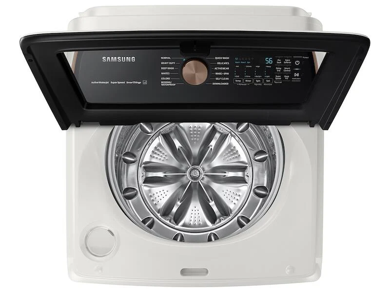 Samsung WA55A7300AE 5.5 Cu. Ft. Extra-Large Capacity Smart Top Load Washer With Super Speed Wash In Ivory - Image 11