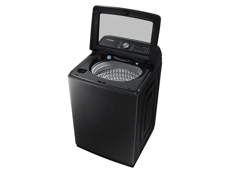 Samsung WA55CG7100AV 5.5 Cu. Ft. Extra-Large Capacity Smart Top Load Washer With Super Speed Wash In Brushed Black - Image 4