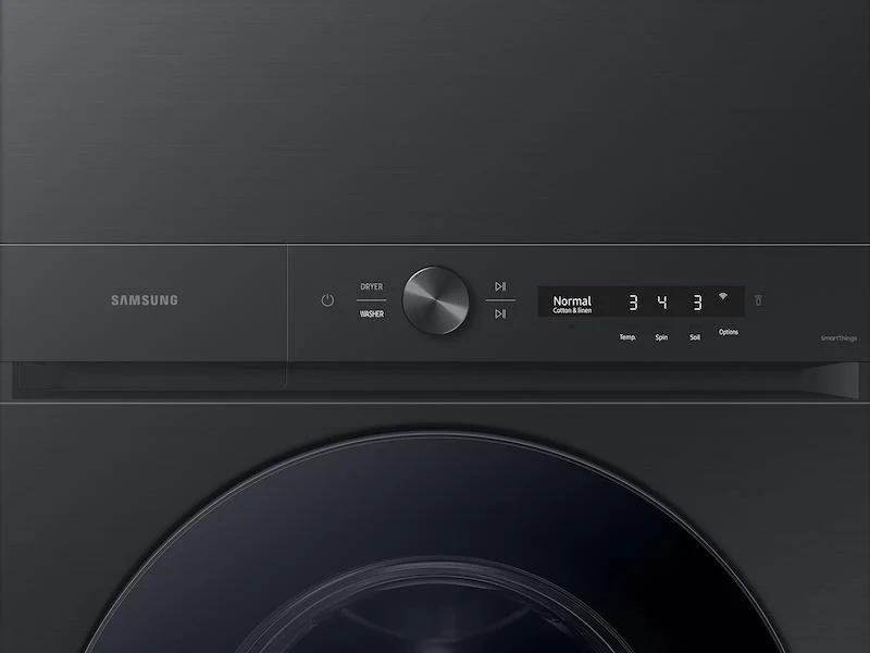 Samsung WH46DBH500EV Bespoke 4.6 Cu. Ft. Ai Laundry Hub™ Large Capacity Single Unit Washer With Flex Auto Dispense System And 7.6 Cu. Ft. Electric Dryer In Brushed Black - Image 7