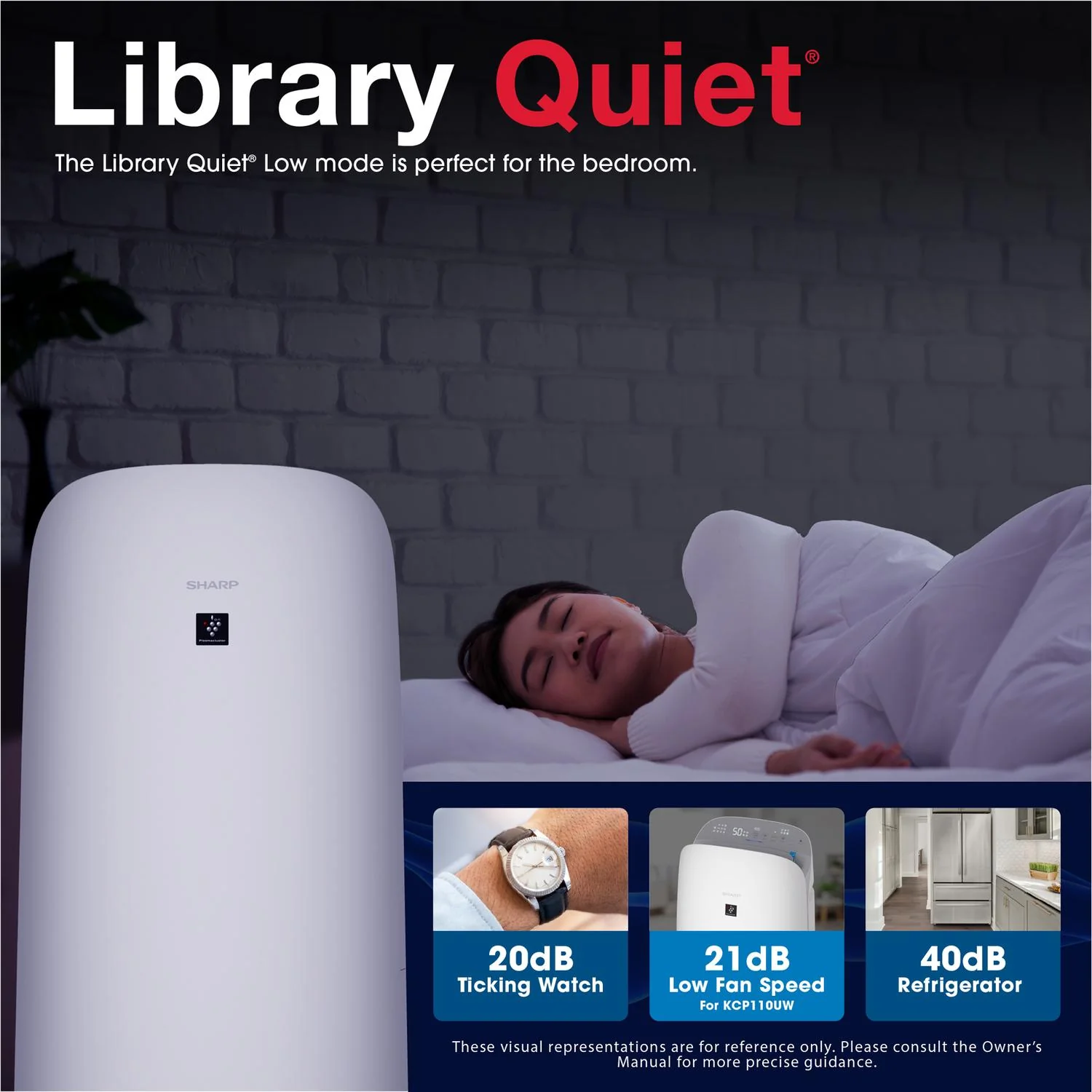 Sharp KCP110UW Sharp Smart Plasmacluster Ion Air Purifier With True Hepa + Humidifier For Extra Large Rooms - Image 12