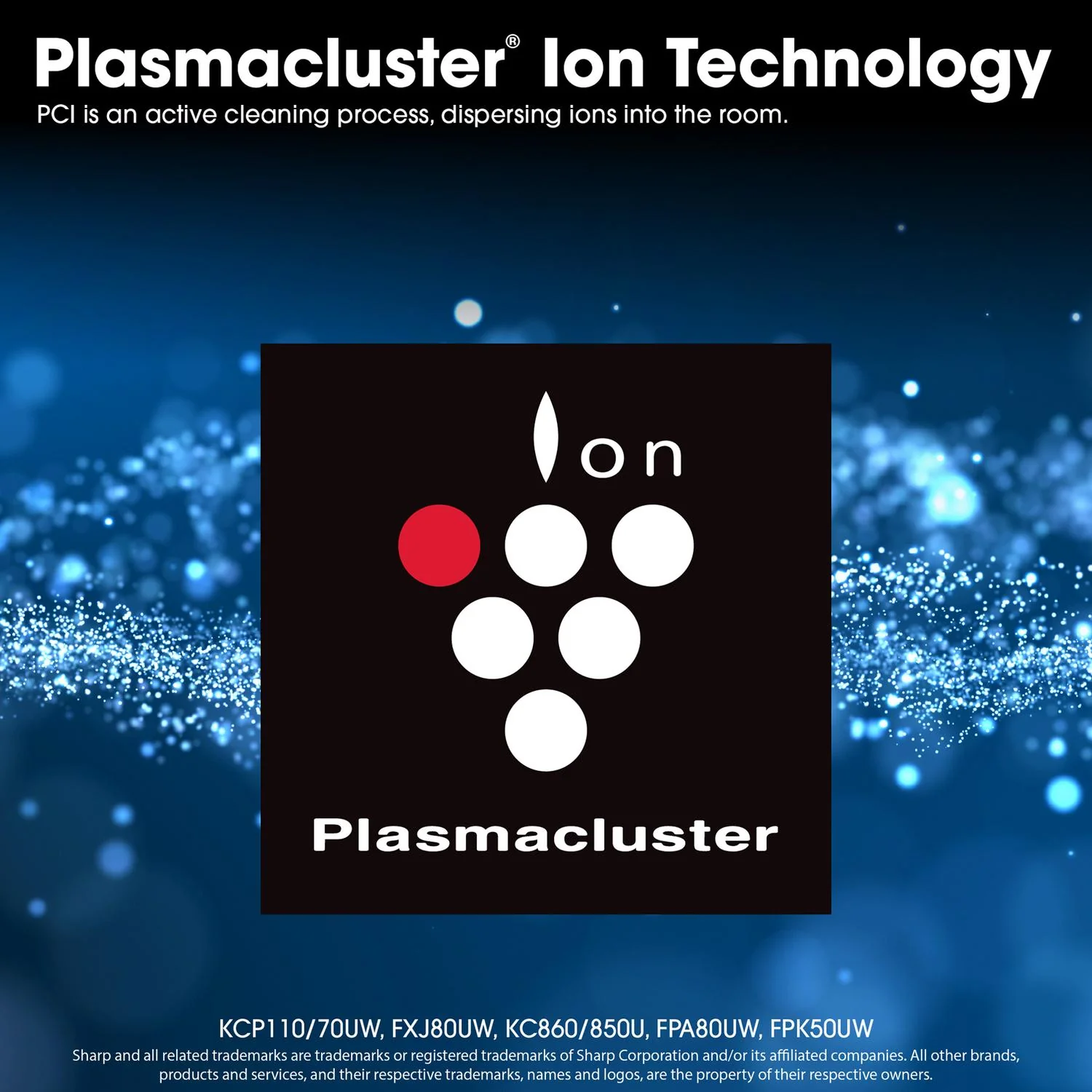Sharp KCP110UW Sharp Smart Plasmacluster Ion Air Purifier With True Hepa + Humidifier For Extra Large Rooms - Image 13
