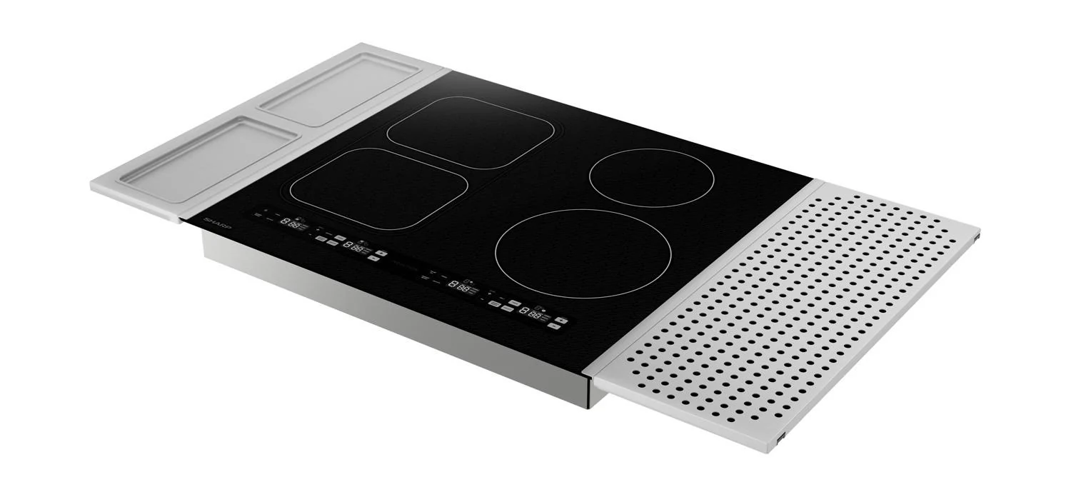 Sharp SCH2443GB Sharp 24 In. Induction Cooktop With Side Accessories - Image 8