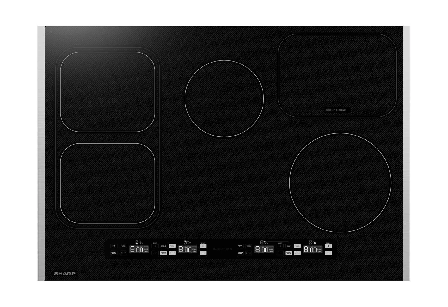 Sharp SCH3043GB Sharp 30 In. Induction Cooktop With Side Accessories - Image 3