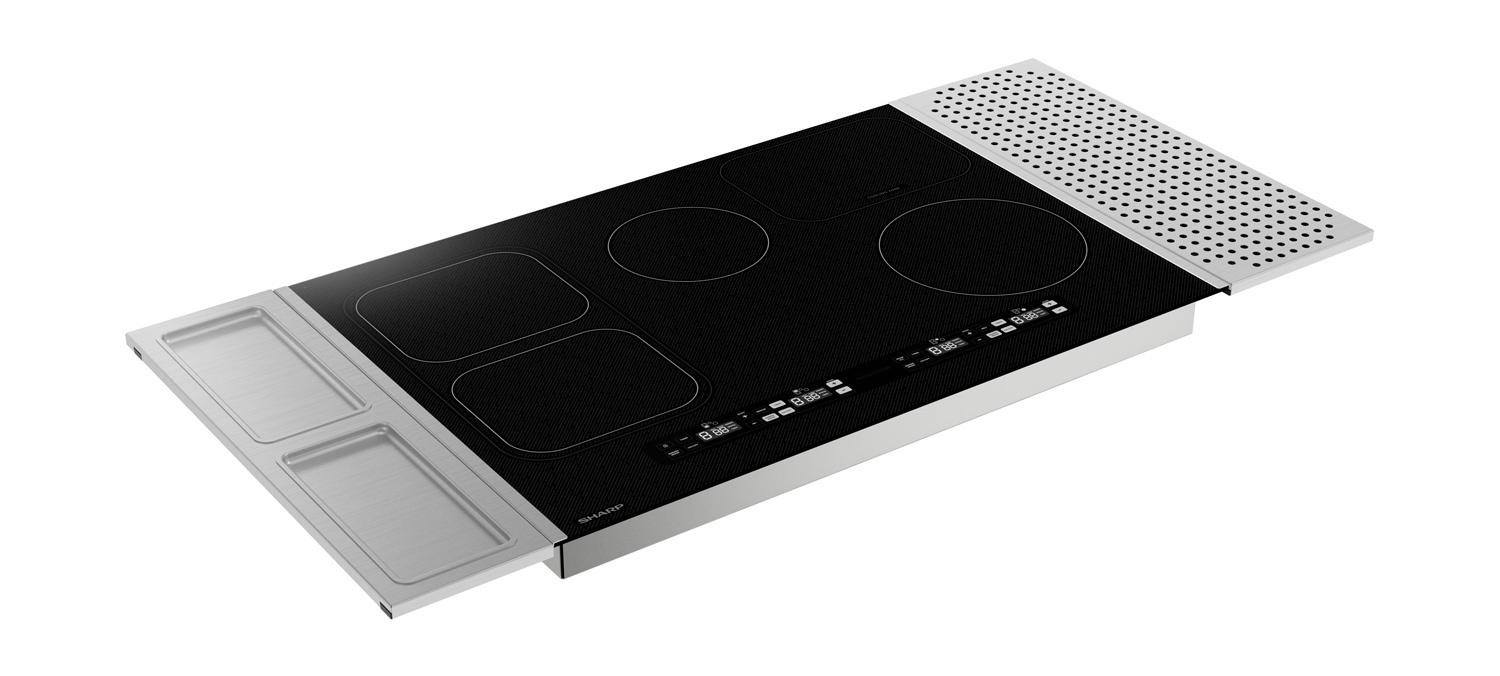Sharp SCH3043GB Sharp 30 In. Induction Cooktop With Side Accessories - Image 7