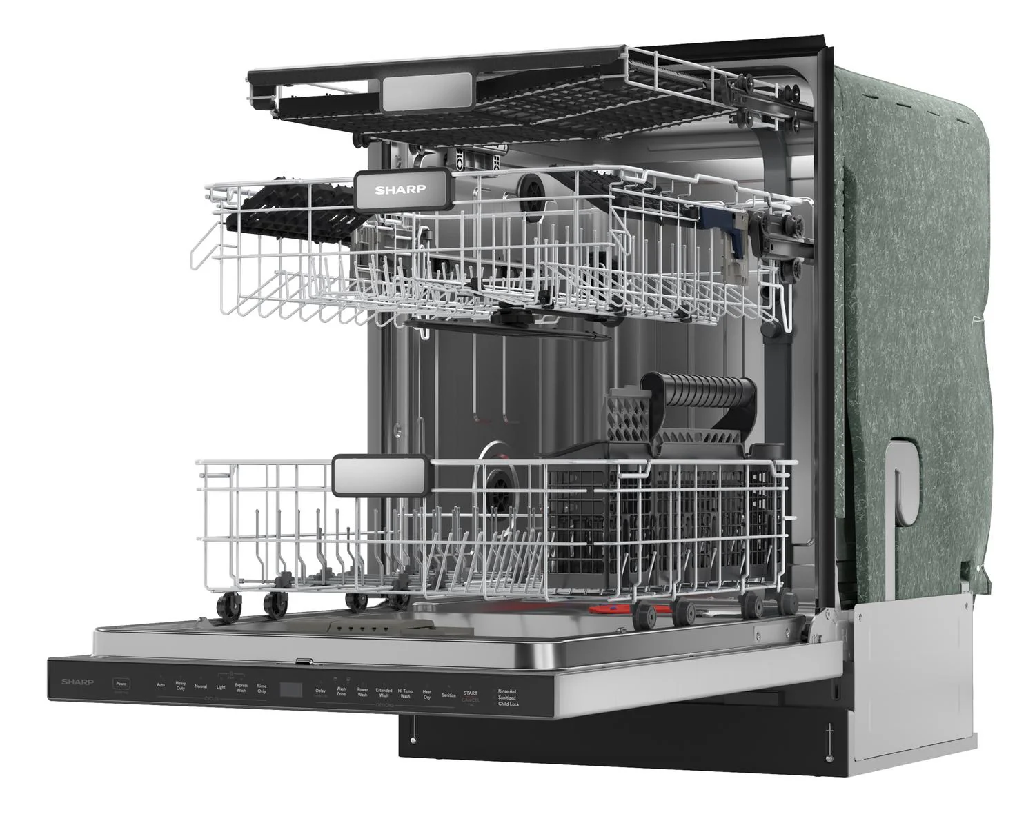 Sharp SDW6726MS Sharp 24 In. Stainless Steel 47Db Dishwasher - Image 18